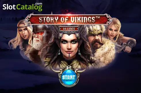 Start Screen. Story Of Vikings 10 Lines slot