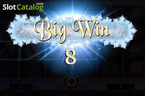 Big Win Screen. Fruits On Ice Collection 10 Lines slot