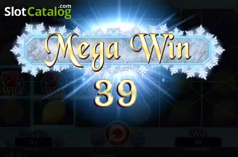 Mega Win Screen. Fruits On Ice Collection 30 Lines slot