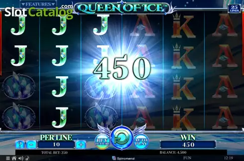 Win screen 2. Queen Of Ice Expanded Edition slot