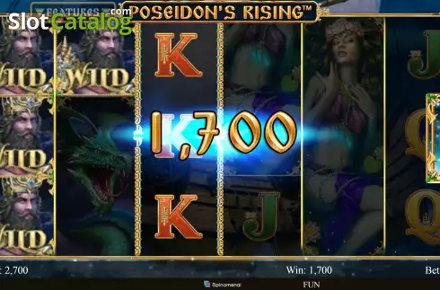 Win screen 2. Poseidon's Rising Expanded Edition slot