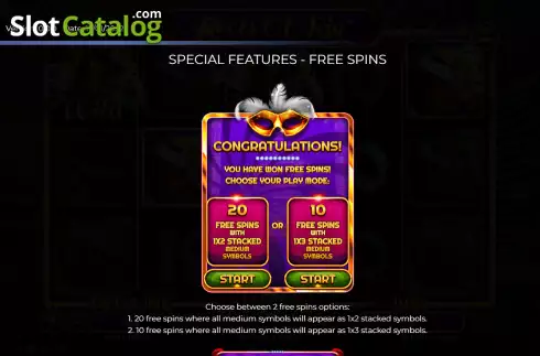 Free Spins screen. Reels Of Rio slot