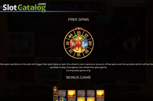 FS feature screen. Casino Kakadu Majestic King slot