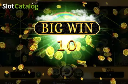 Big Win screen. Patrick's Collection 10 Lines slot