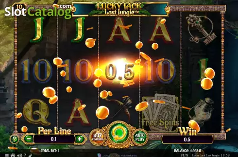 Skärmdump3. Lucky Jack Lost Jungle slot