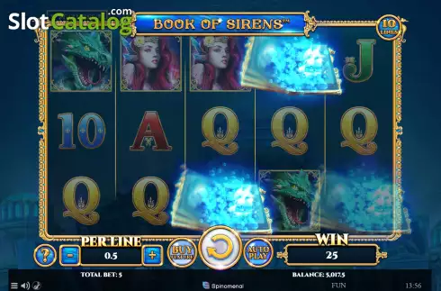 Win screen 2. Book Of Sirens slot