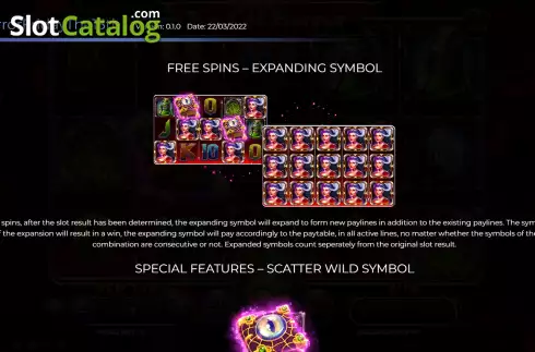 FS Expanding symbol screen. Book of Horror Friday The 13th slot