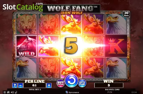 Win screen 2. Wolf Fang Iron Wolf slot