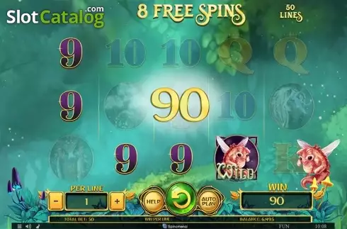 Free spins screen 1. Divine Forest slot