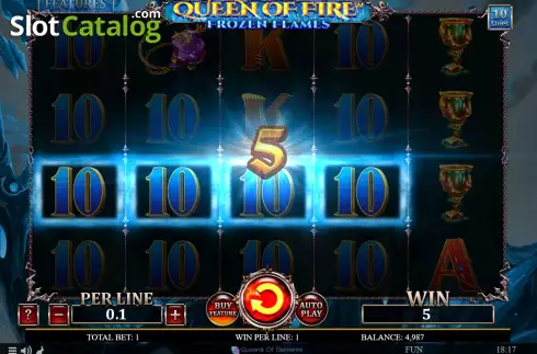 Ecran4. Queen Of Fire - Frozen Flames slot