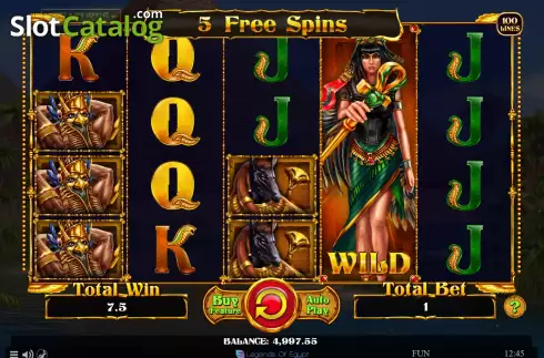 Free Spins screen 3. The Ankh Protector slot