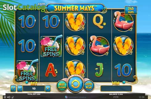 Bildschirm2. Summer Ways slot