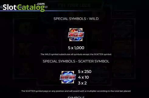 PayTable Screen. MMA Champions slot