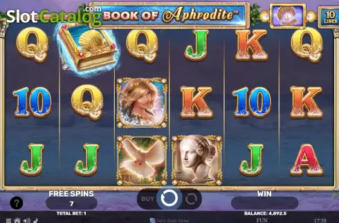 Free Spins screen 2. Book Of Aphrodite slot