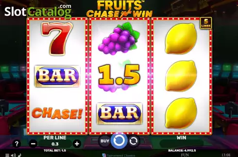 Win screen. Fruits Chase’N’Win slot