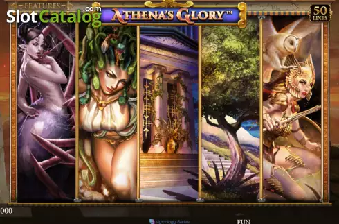 Game screen. Athena's Glory slot