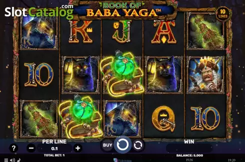 Game screen. Book of Baba Yaga slot