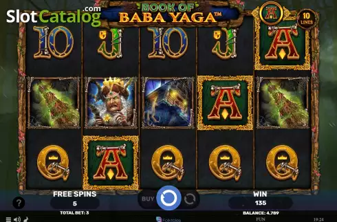 Free Spins screen 3. Book of Baba Yaga slot