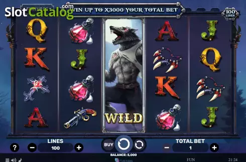 Game screen. Werewolf - The Becoming slot