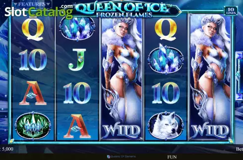 Reel screen. Queen of Ice Frozen Flames slot