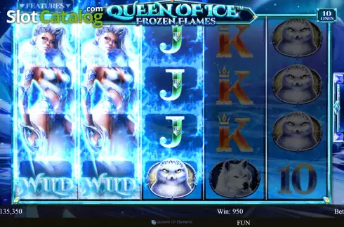 Ekran3. Queen of Ice Frozen Flames yuvası
