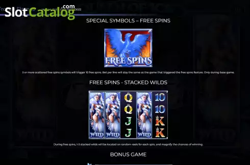 Free Spins screen. Queen of Ice Frozen Flames slot
