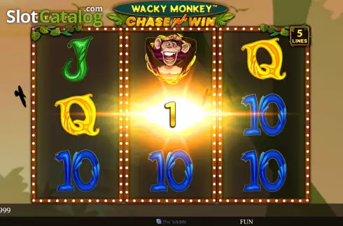 Win screen. Wacky Monkey Chase’N’Win slot
