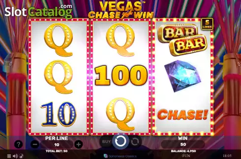 Win screen 2. Vegas Chase’N’Win slot
