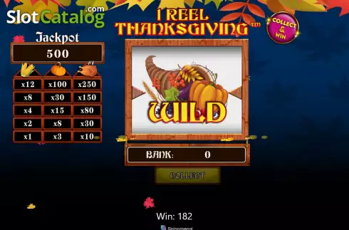 Skärmdump5. 1 Reel Thanksgiving slot