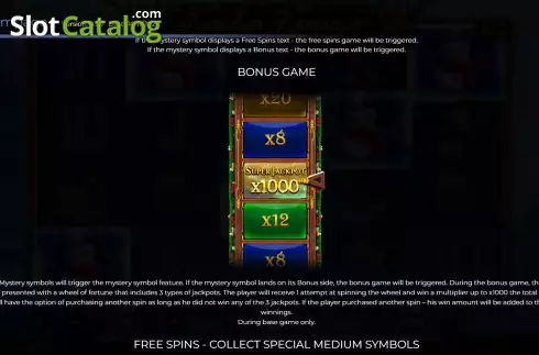 Bonus Game screen. Reindeer Rampage slot