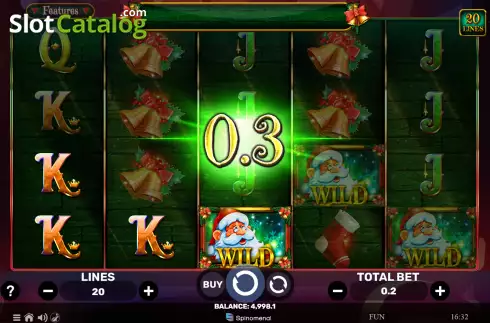 Win screen. Wild Santa 2 slot