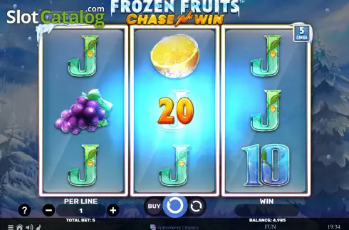 Skärmdump3. Frozen Fruits Chase N Win slot