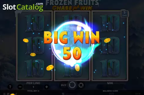 Skärmdump4. Frozen Fruits Chase N Win slot