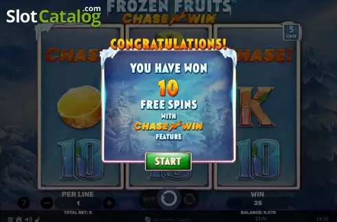 Skärmdump5. Frozen Fruits Chase N Win slot