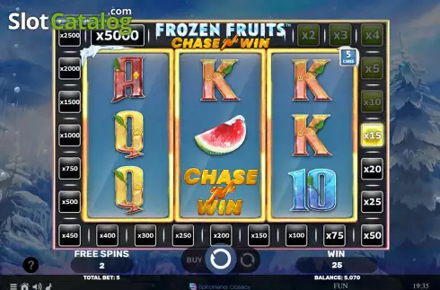 Skärmdump7. Frozen Fruits Chase N Win slot