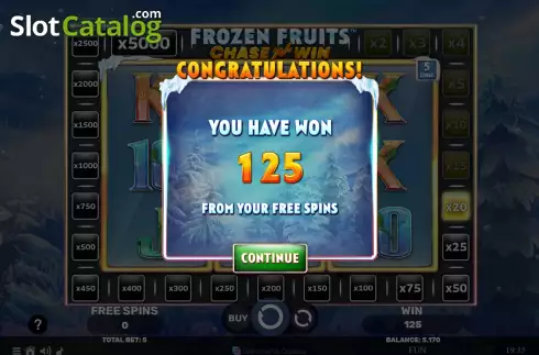 Bildschirm8. Frozen Fruits Chase N Win slot
