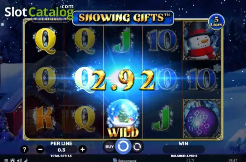 Bildschirm3. Snowing Gifts slot