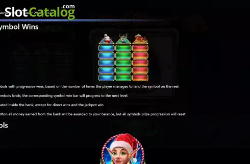 Game Features screen. 1 Reel Elves slot