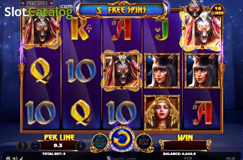 Free Spins screen 3. Book of The Divine - Egyptian Darkness slot
