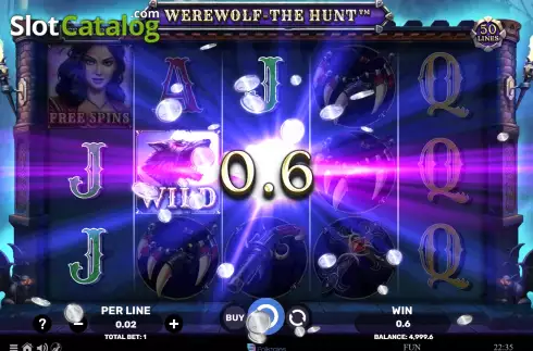 Win screen. Werewolf - The Hunt slot