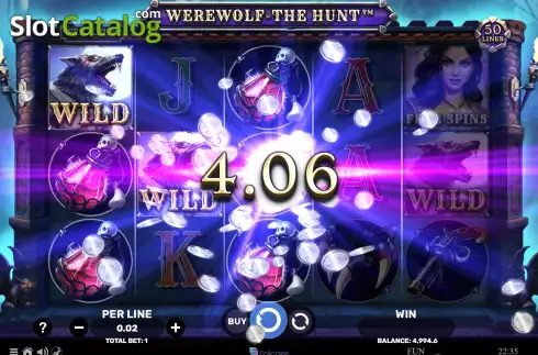 Win screen 2. Werewolf - The Hunt slot