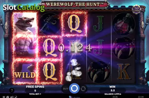 Free Spins screen 3. Werewolf - The Hunt slot