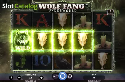 Bildschirm5. Wolf Fang - Underworld slot
