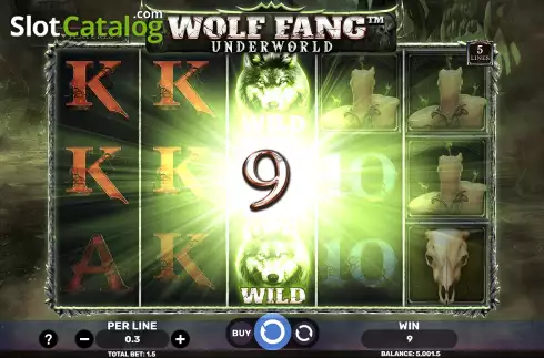 画面6. Wolf Fang - Underworld カジノスロット