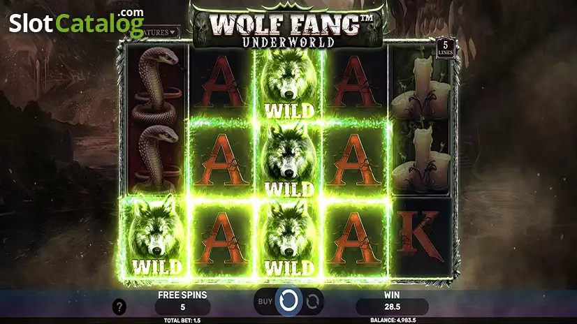 Wolf Fang – Underworld Free Spins