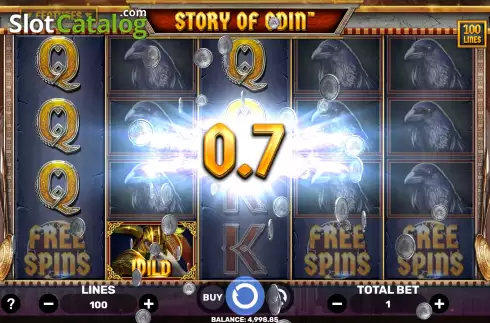 Win Screen. Story Of Odin slot
