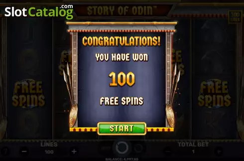 Free Spins Win Screen 2. Story Of Odin slot