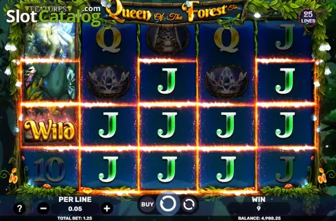 Win Screen 2. Queen of the Forest slot