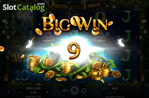 Win Screen 3. Queen of the Forest slot