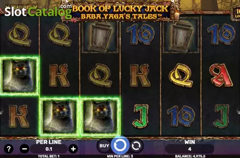 Win Screen. Book of Lucky Jack Baba Yaga's Tales slot